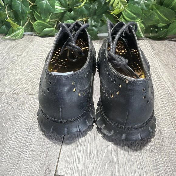 Cole Haan Zerogrand Grand.Os Wingtip C12973 Oxford All Black Shoes Mens Sz 10 M main image 9